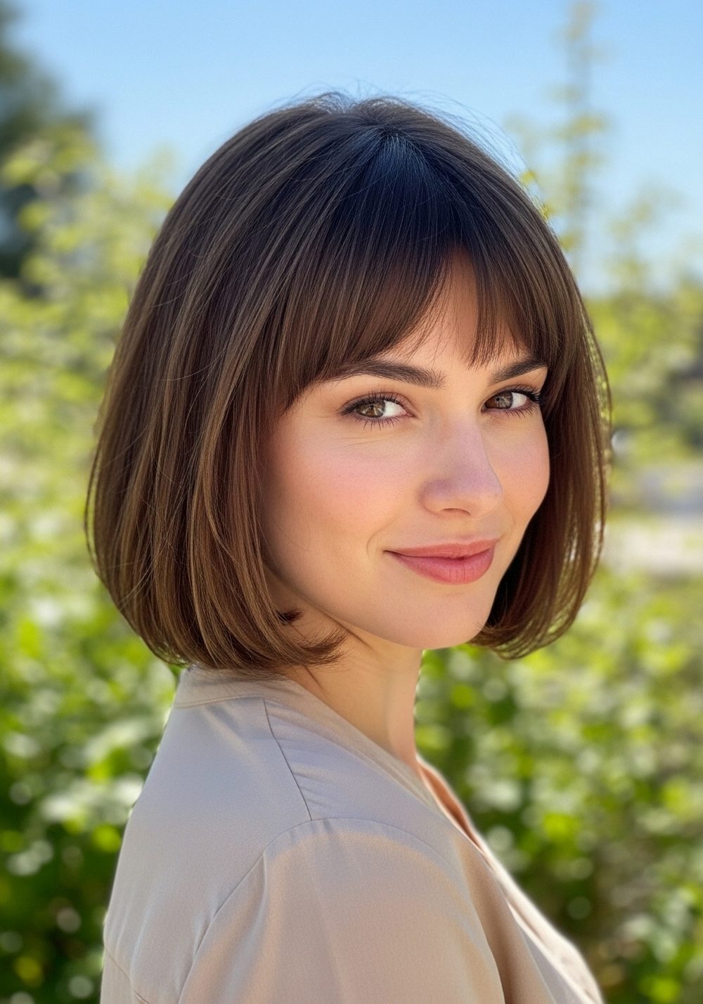 French-Inspired Pageboy Hairstyle