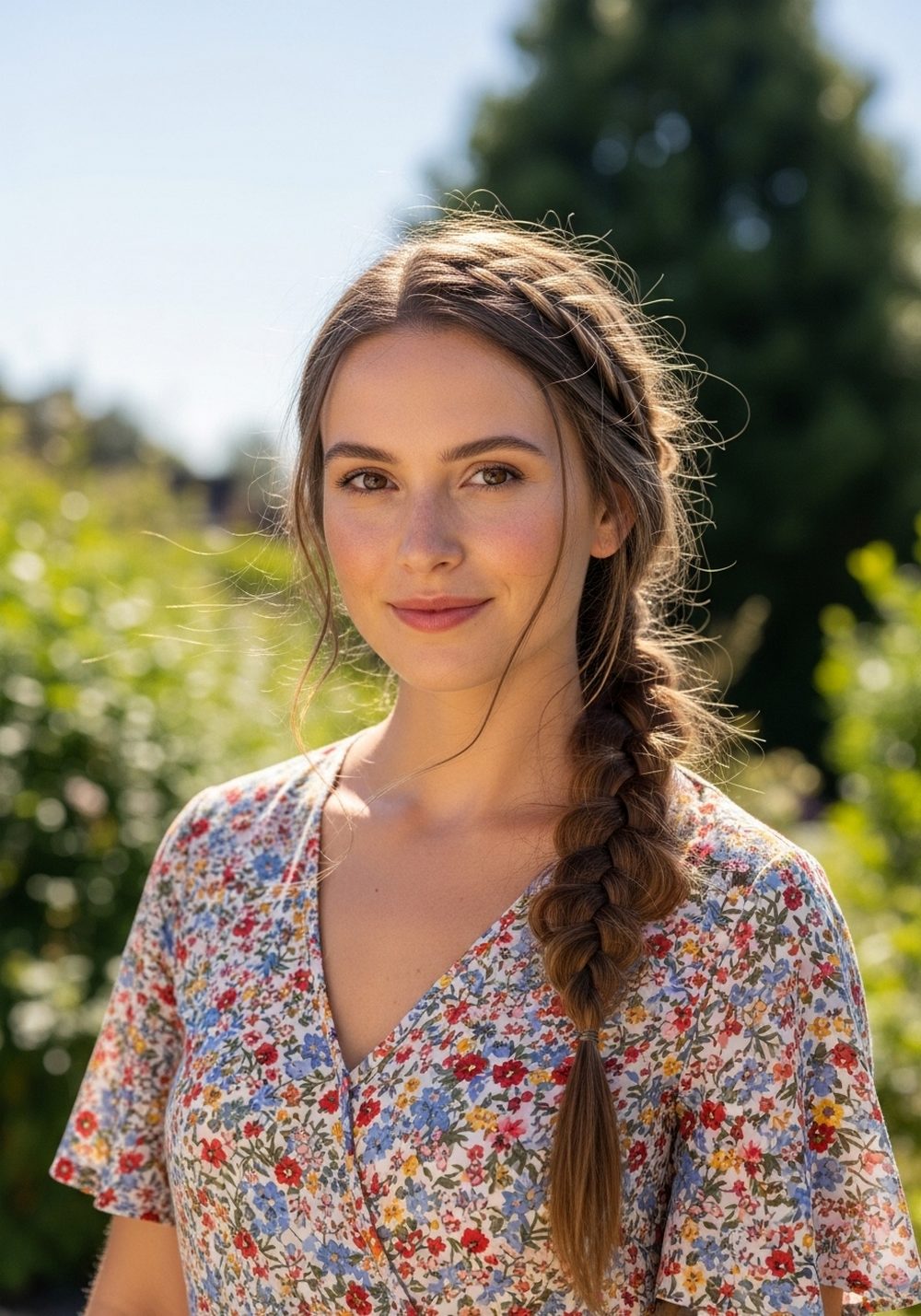 Garden Party Loose Braid Hairstyle