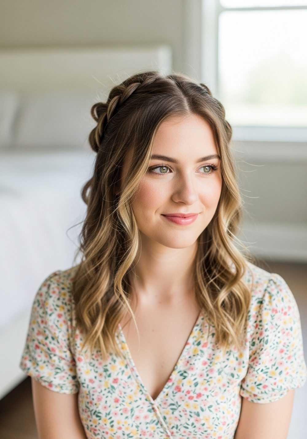 Loose Side Braids Half-Up Hairstyle