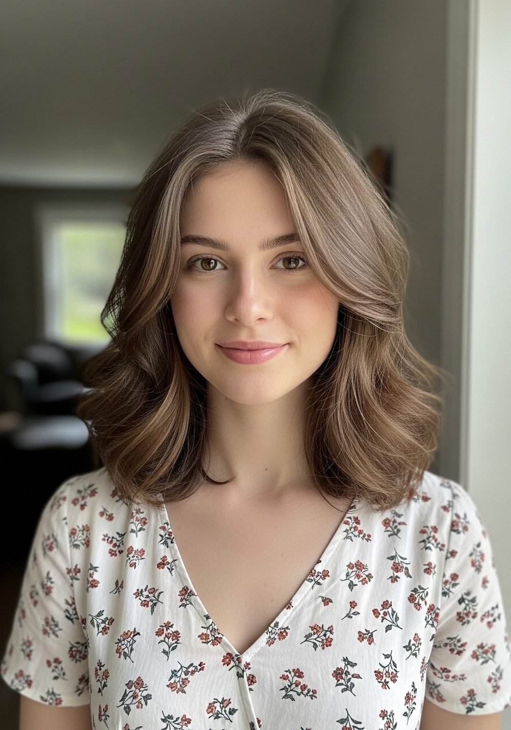 Loose Wave Curtain Layers Hairstyle