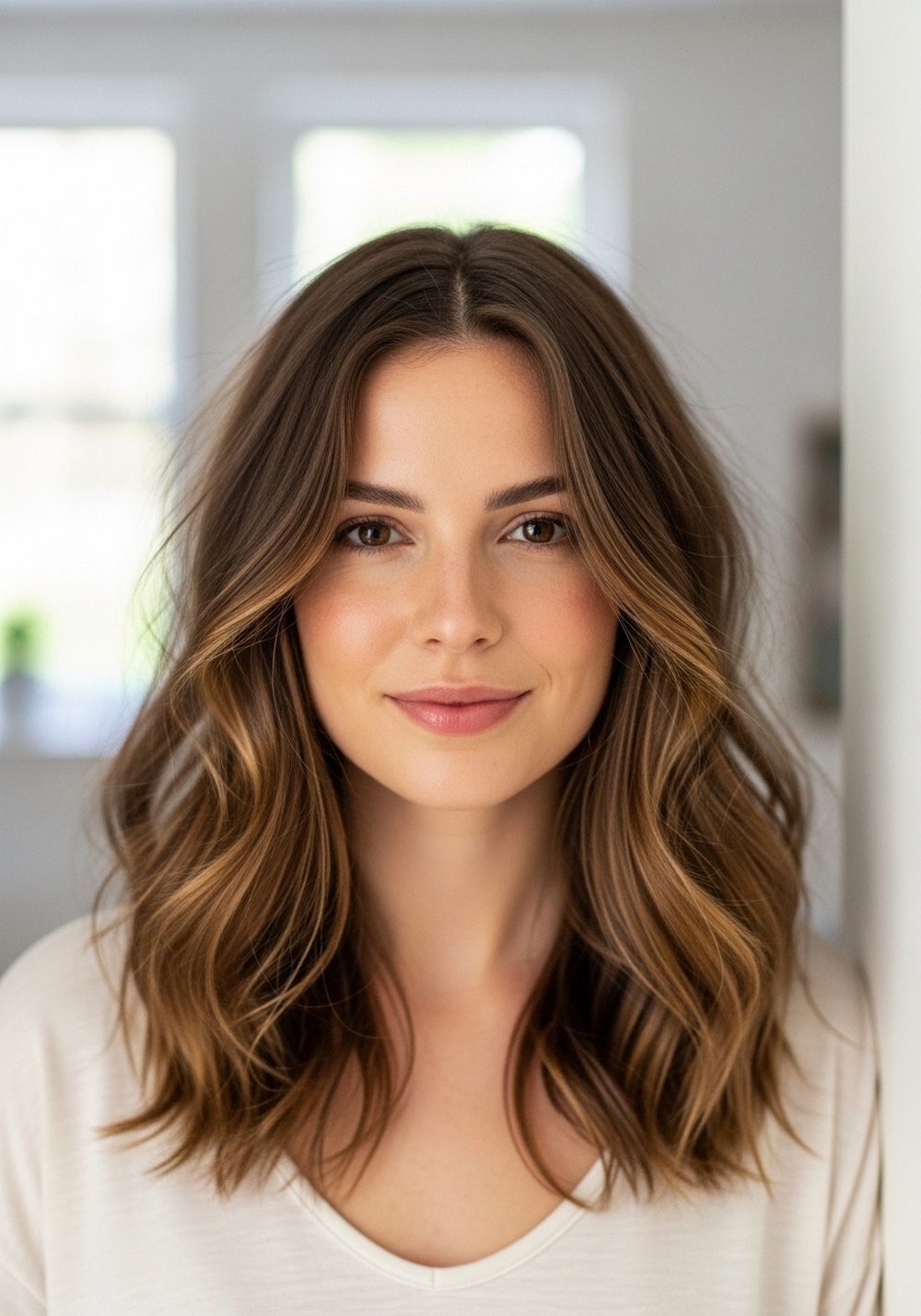 Messy Natural Beachy Waves Hairstyle