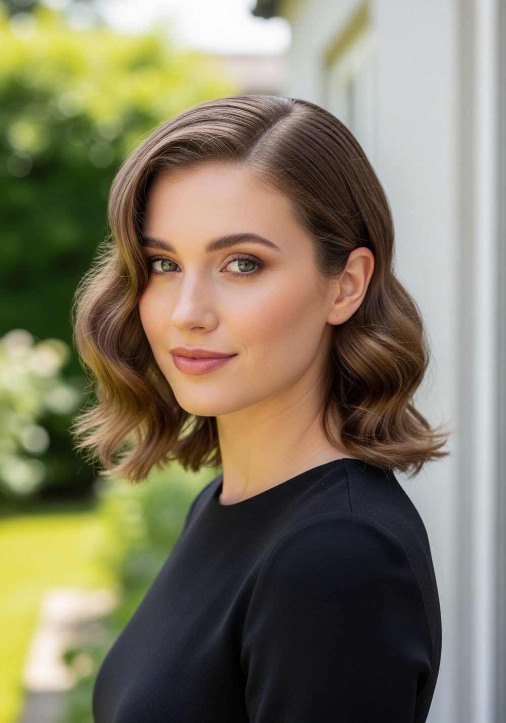 Polished Collarbone Waves Hairstyle