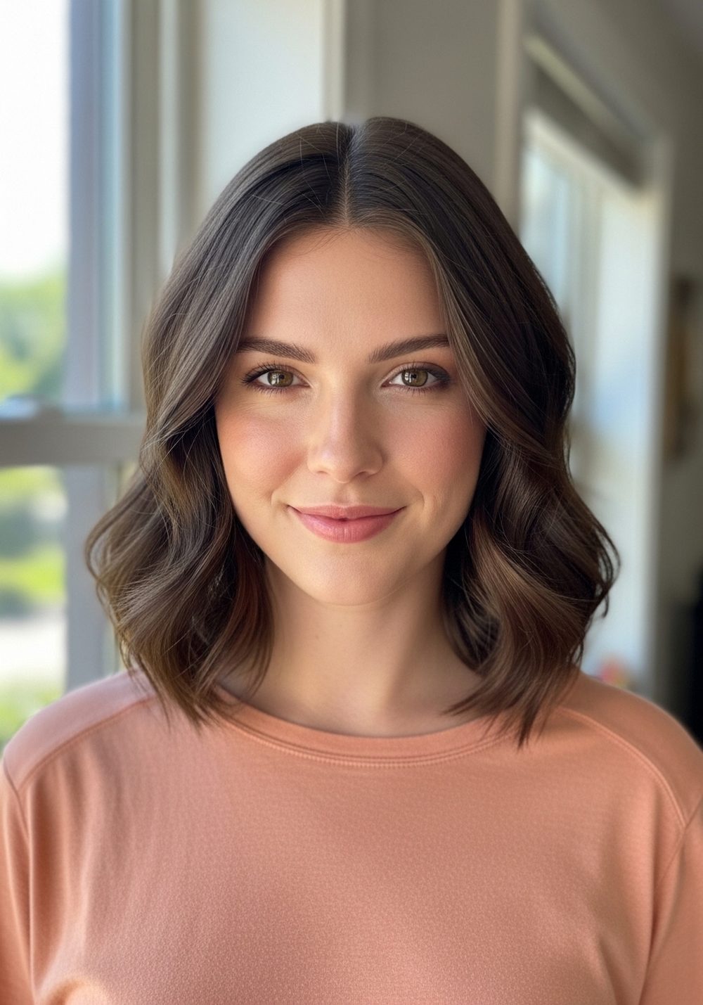 Shoulder-Length Soft Crimped Romance Waves Hairstyle