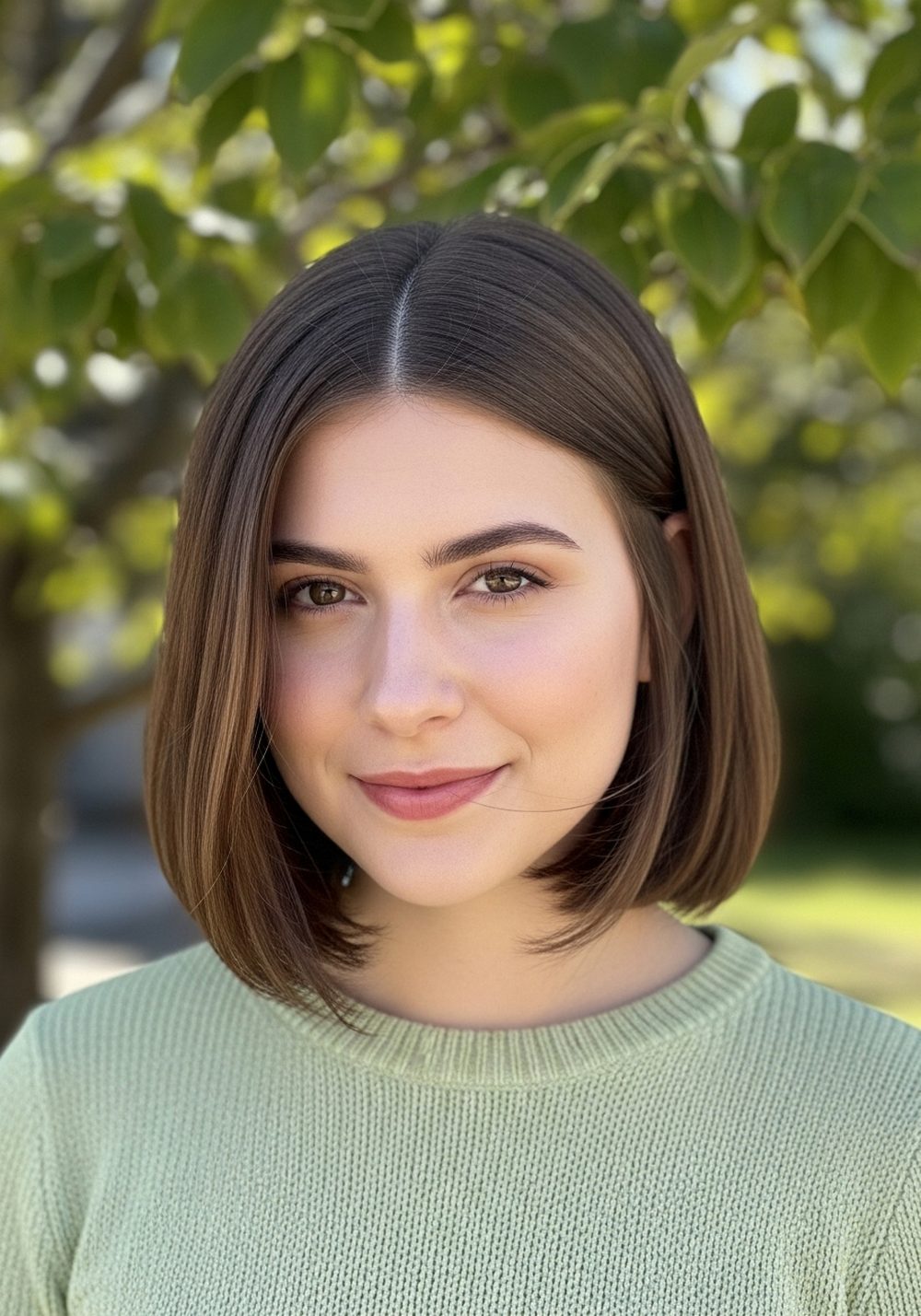 Side Part Pageboy Hairstyle