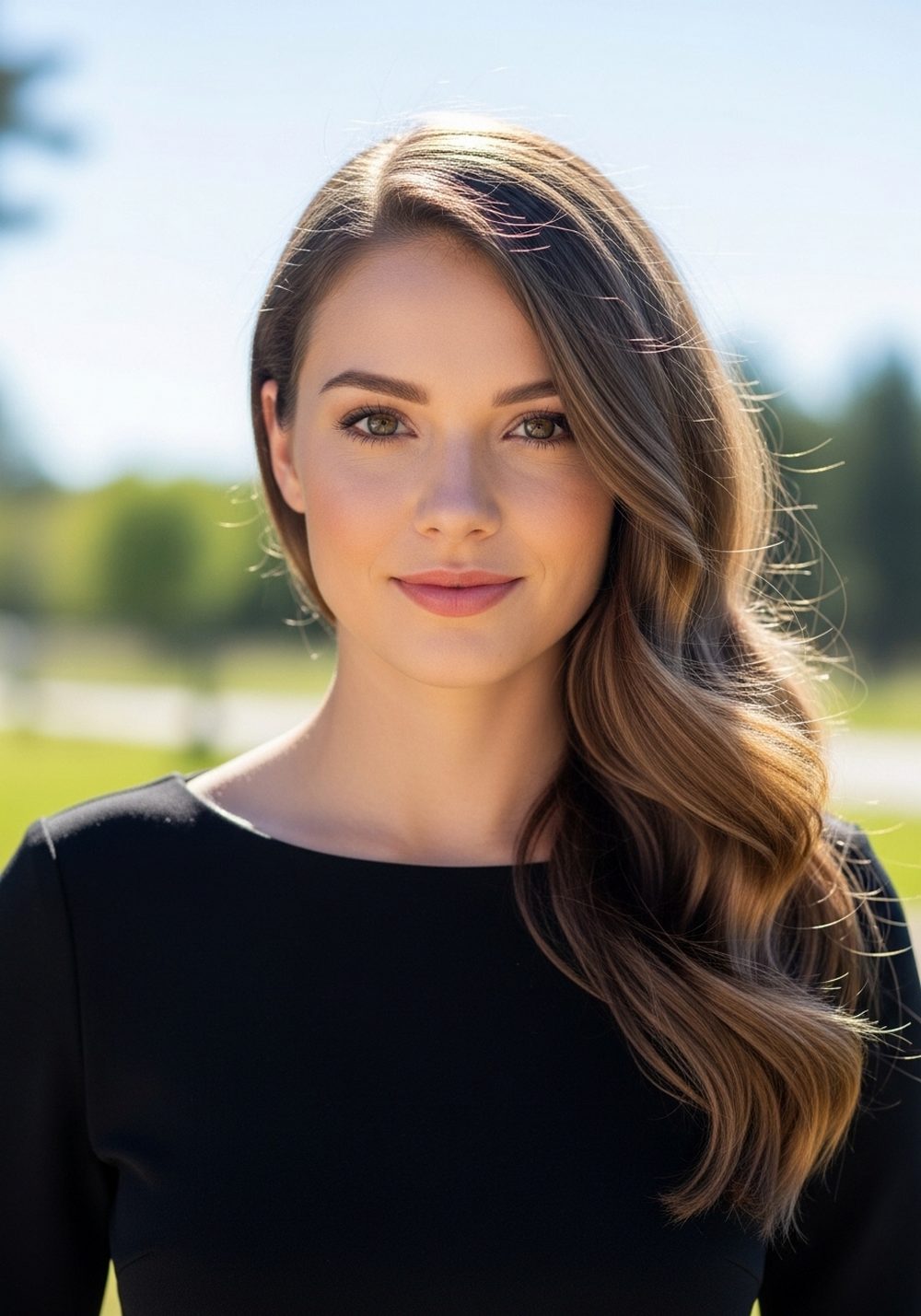 Side-Swept Evening Glam Waves Hairstyle