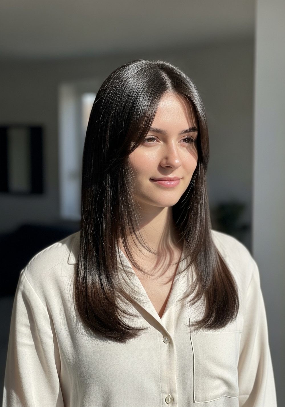 Sleek Straight Octopus Hairstyle