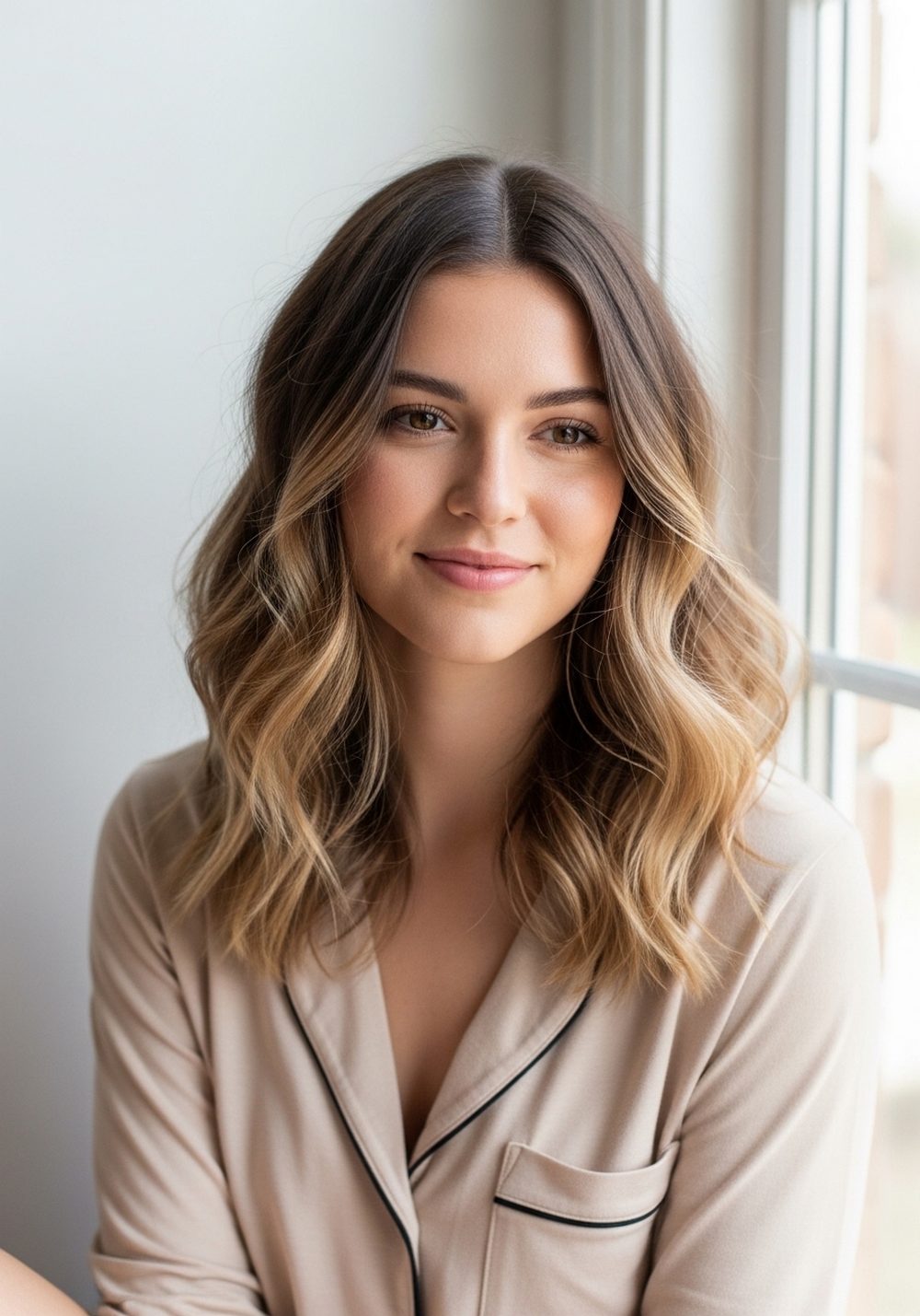 Smoky Mushroom Balayage Hairstyle