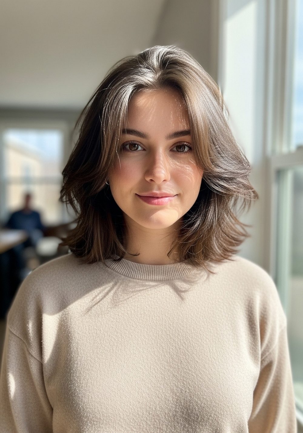 Soft Crown Salted Wolf Cut Hairstyle