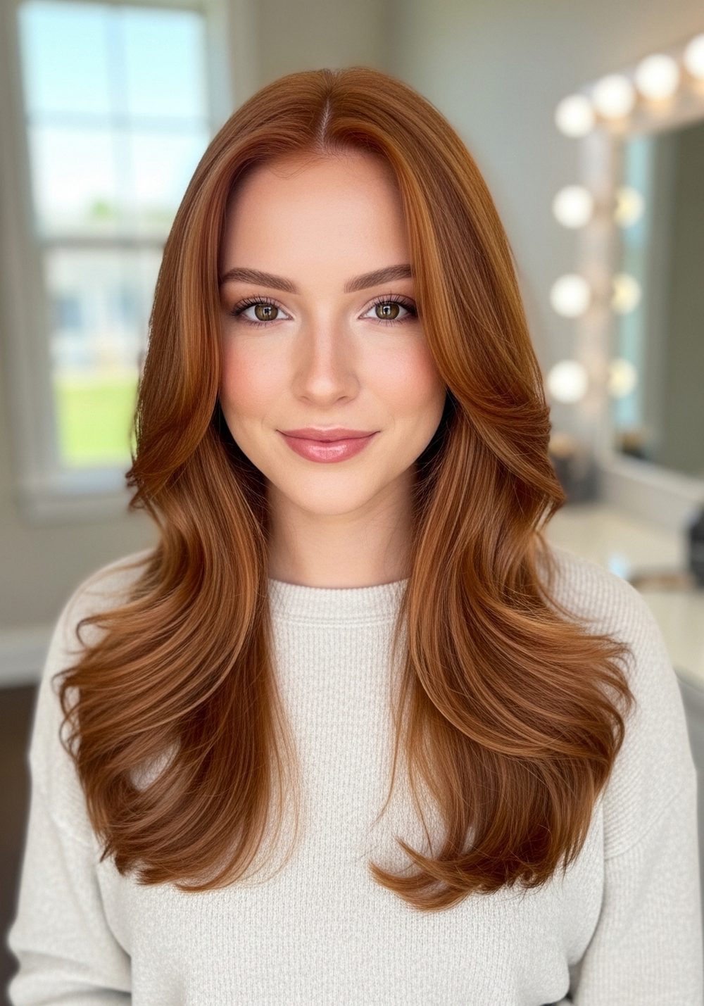 Soft Strawberry Glow Hairstyle