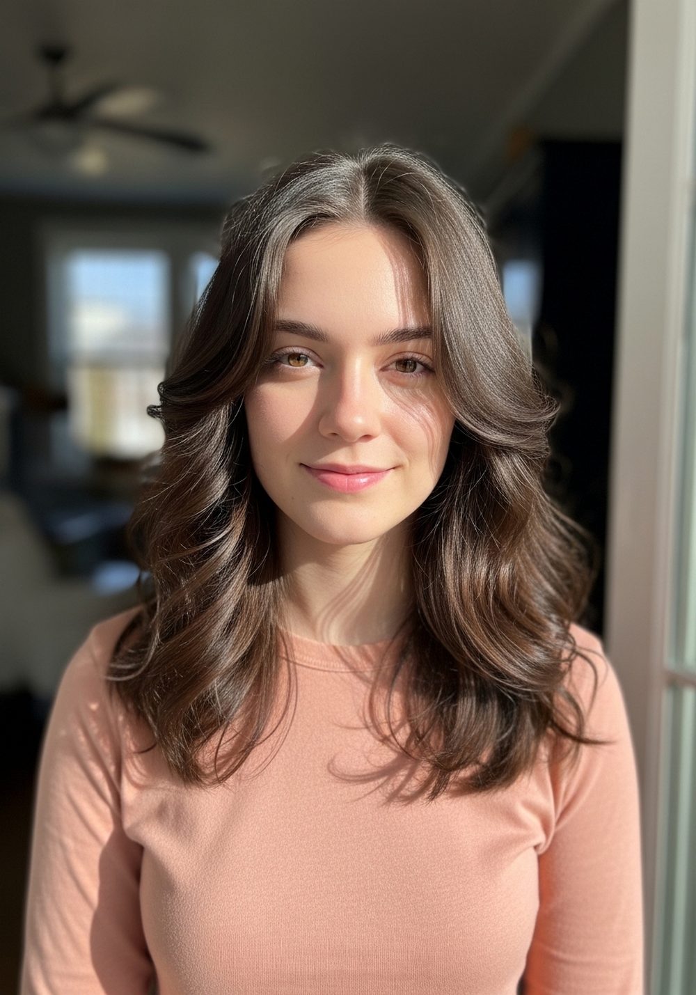 Soft Wave Salted Wolf Cut Hairstyle
