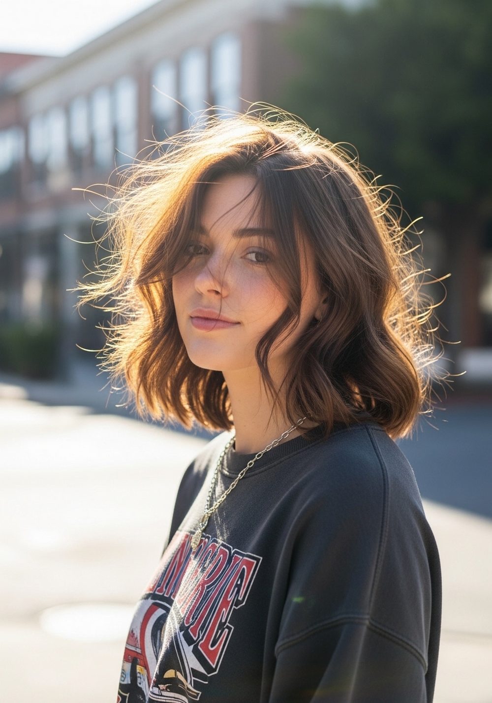 Tousled Rocker Lob Rebel Hairstyle
