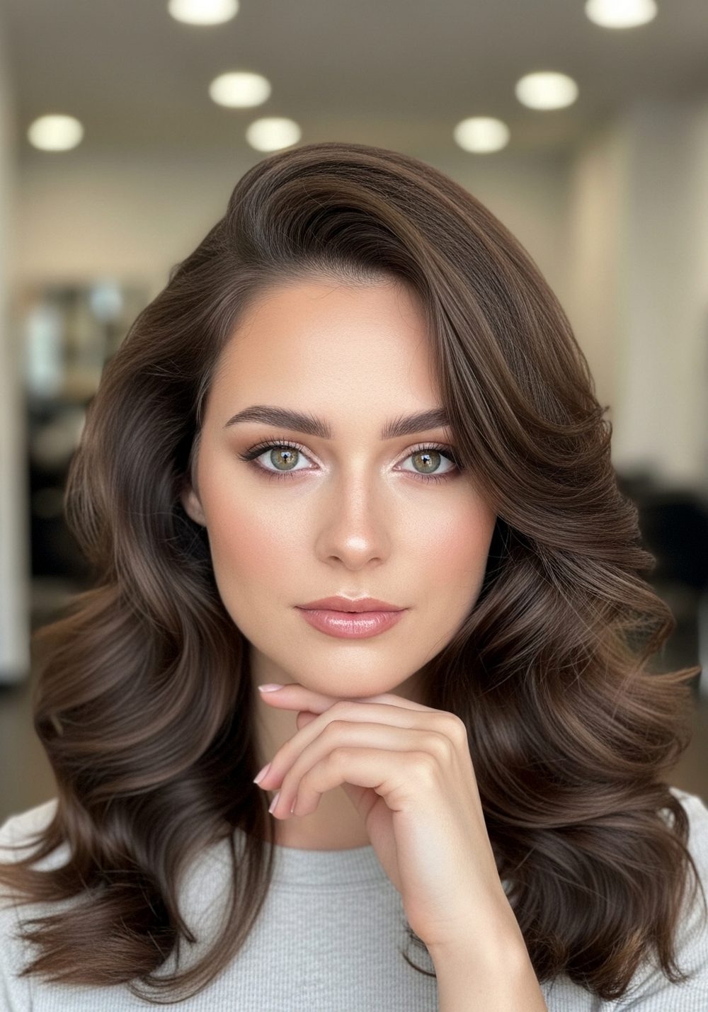 Voluminous Mermaid Waves Hairstyle