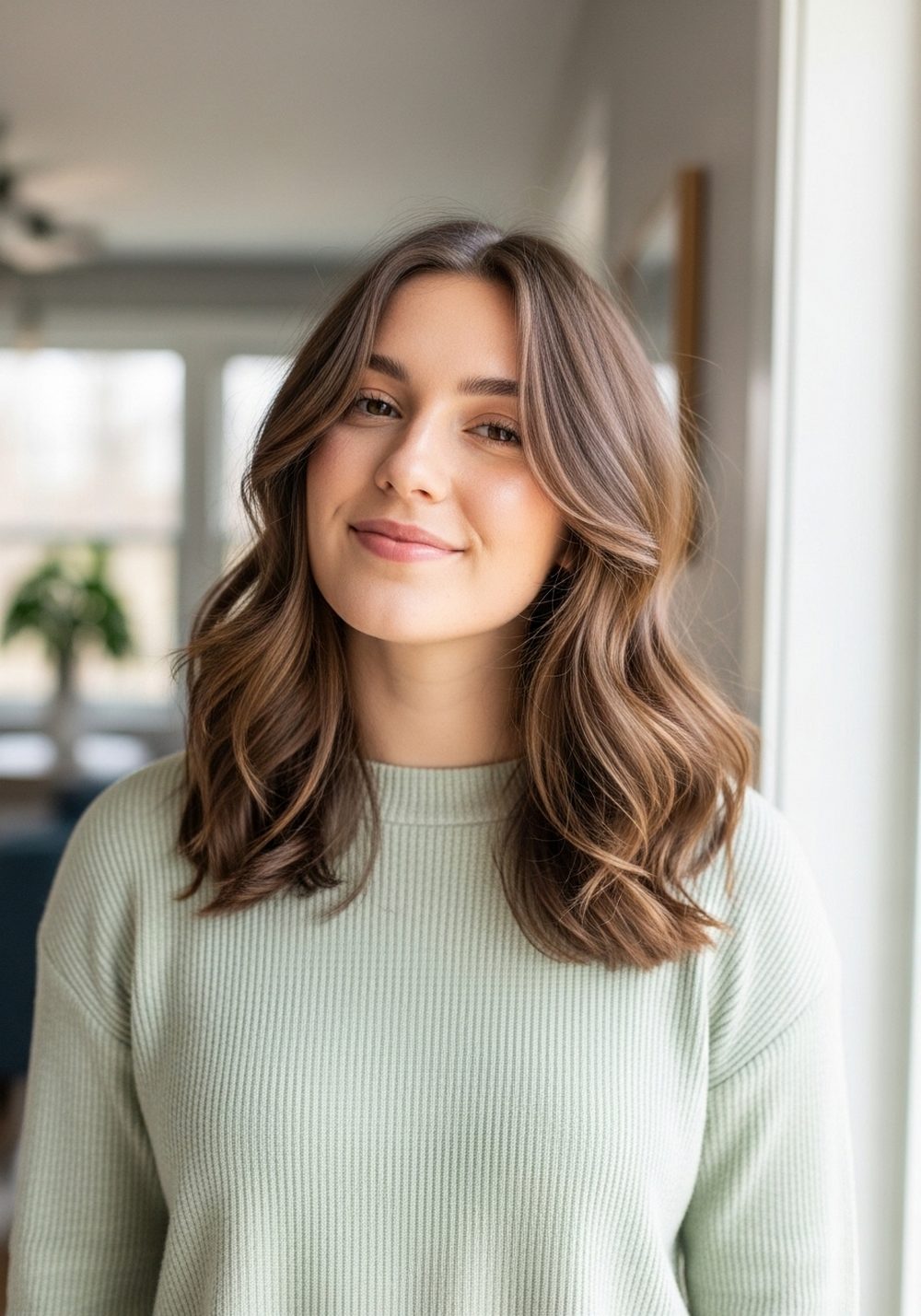 Wavy Shoulder-Length Octopus Hairstyle