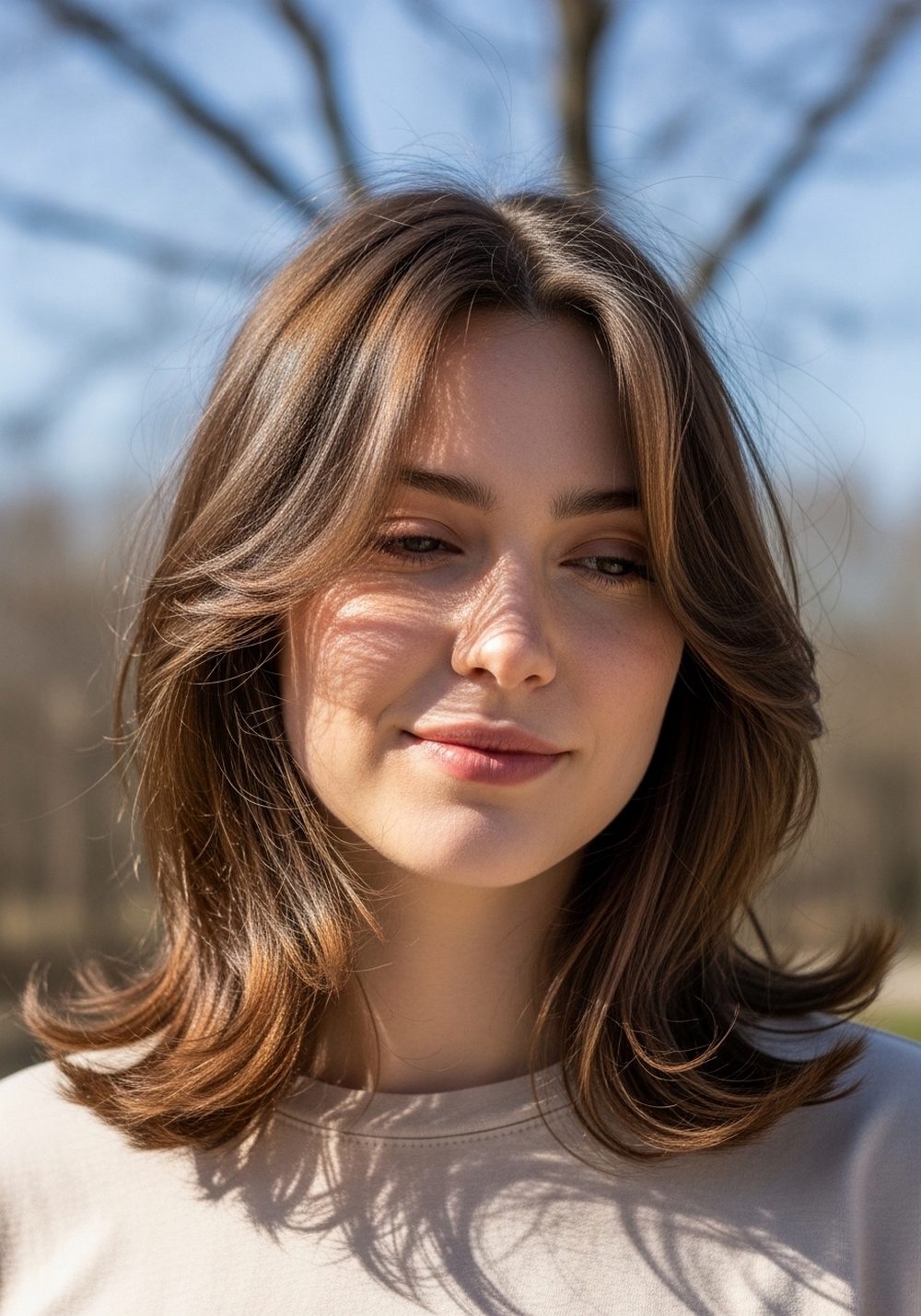 Wispy End Butterfly Layer Hairstyle