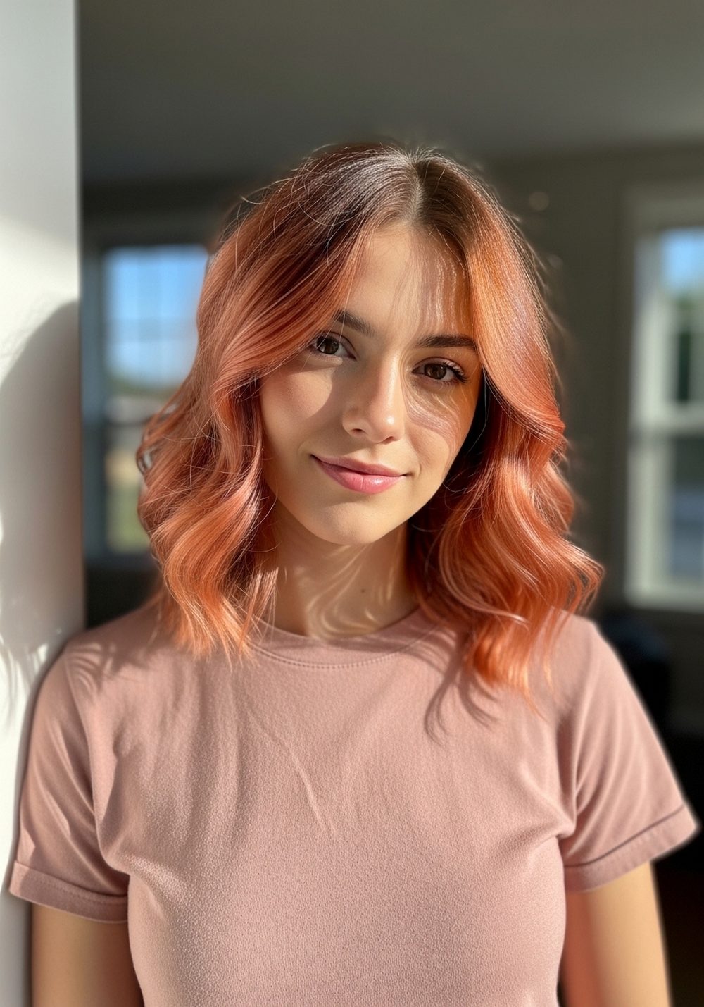 Amber Peach Dimension Hairstyle