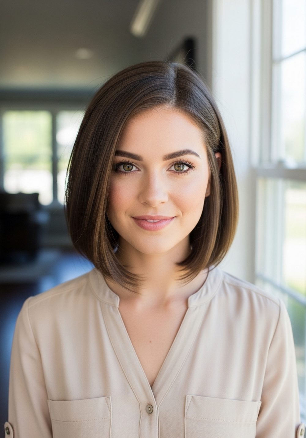 Angled Bob Hairstyle