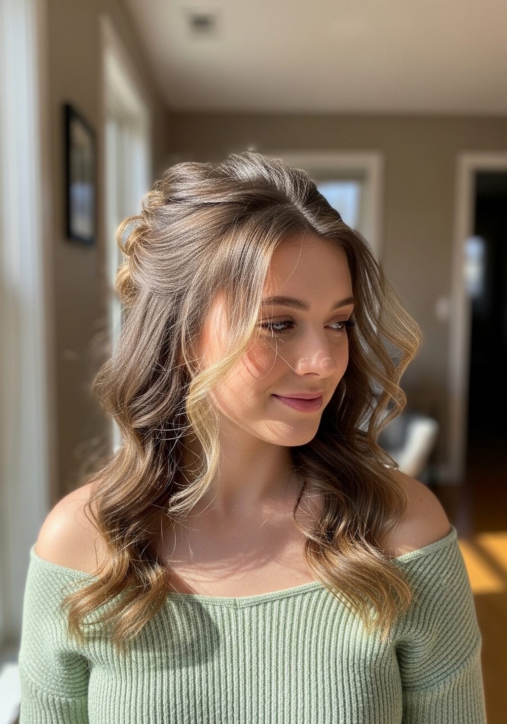 Beachy Twisted Updo Hairstyle