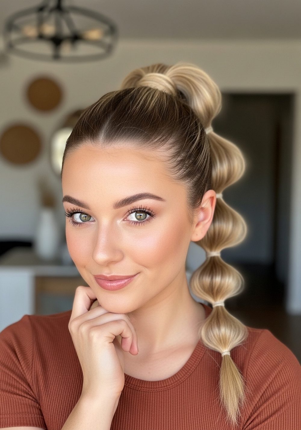 Bubble Ponytail Rodeo Hairstyle