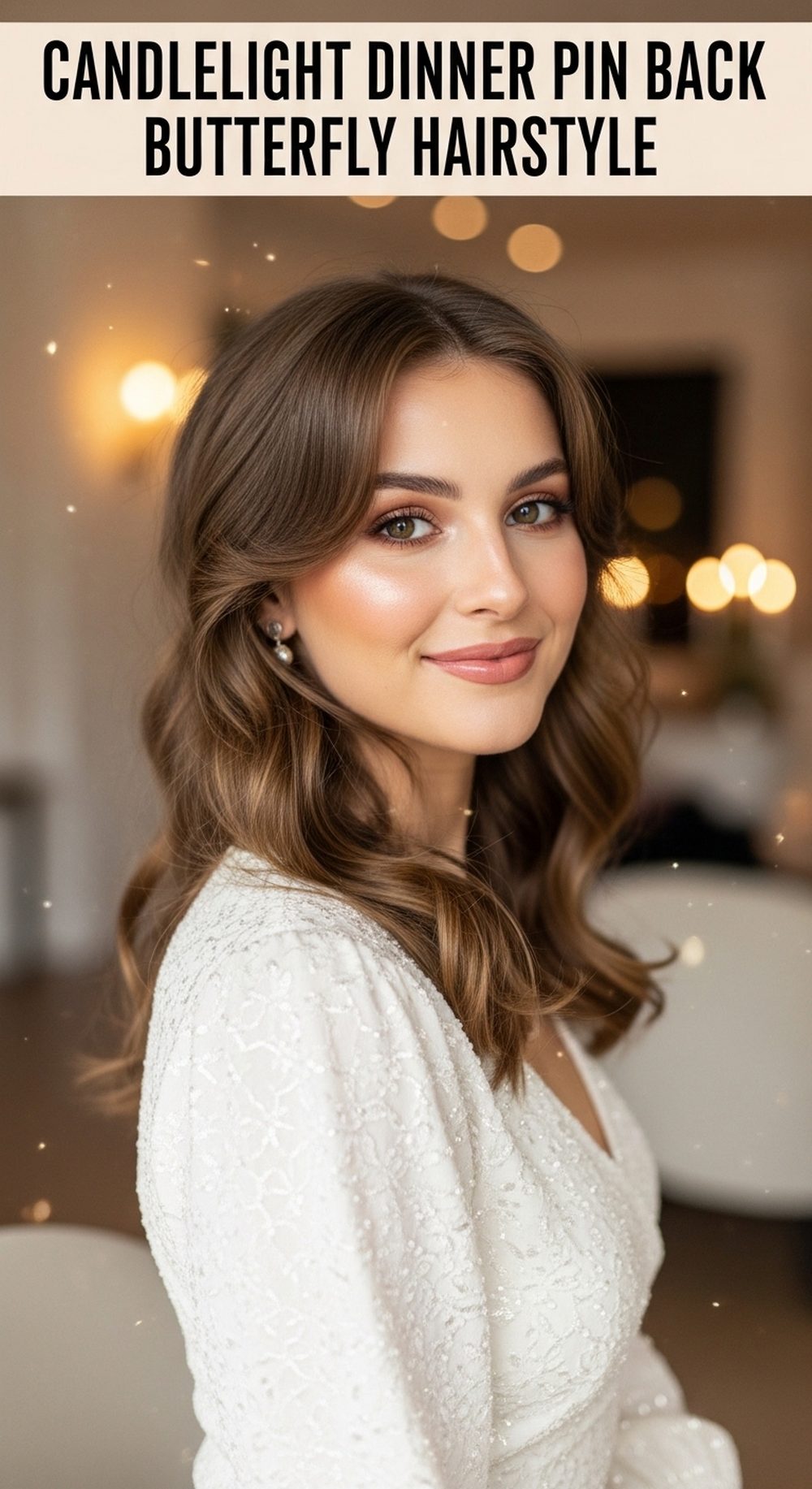 Candlelight Dinner Pin Back Butterfly Hairstyle