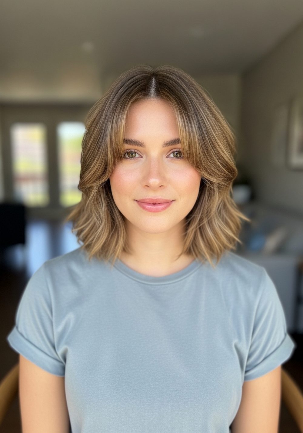 Casual Piecey Lob Hairstyle