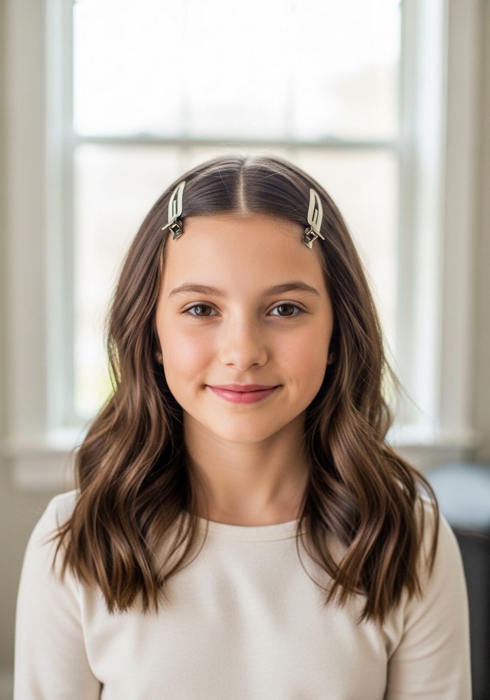 Clipped Back Waves Hairstyle