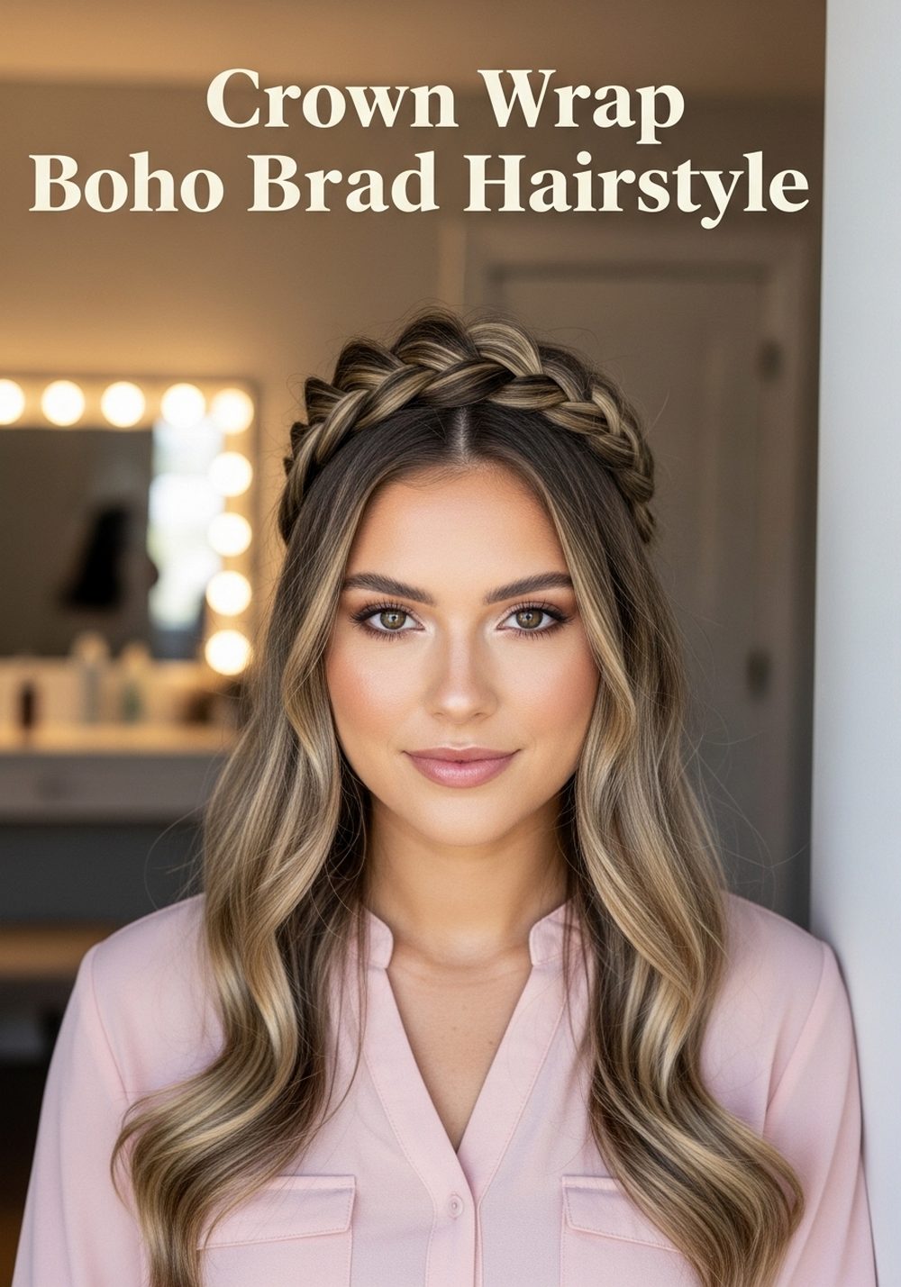 Crown Wrap Boho Braid Hairstyle