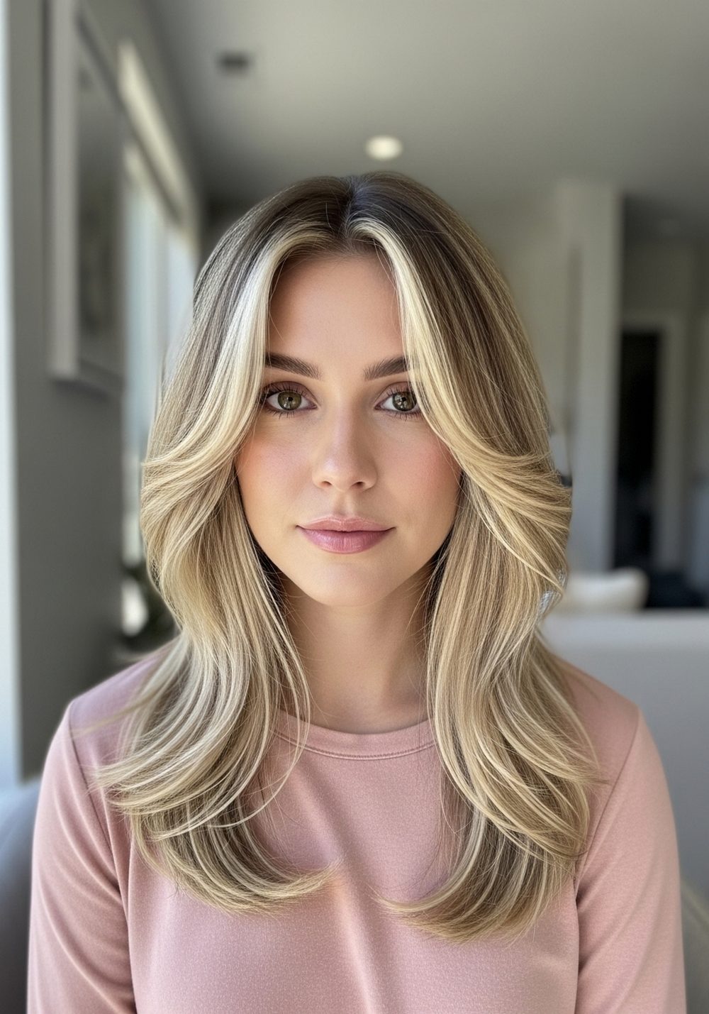 Face-Framing Butter Blonde Blend Hairstyle