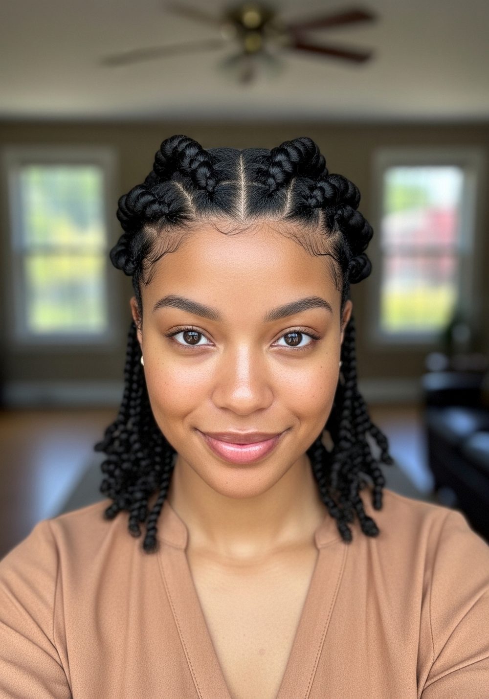 Flat Twist Crown Hairstyle