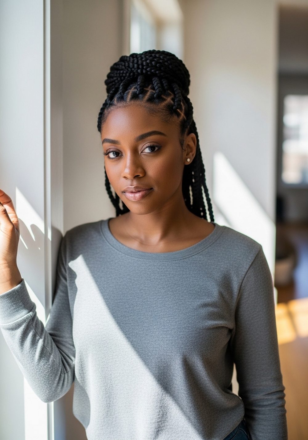 Flat Twist Updo Hairstyle