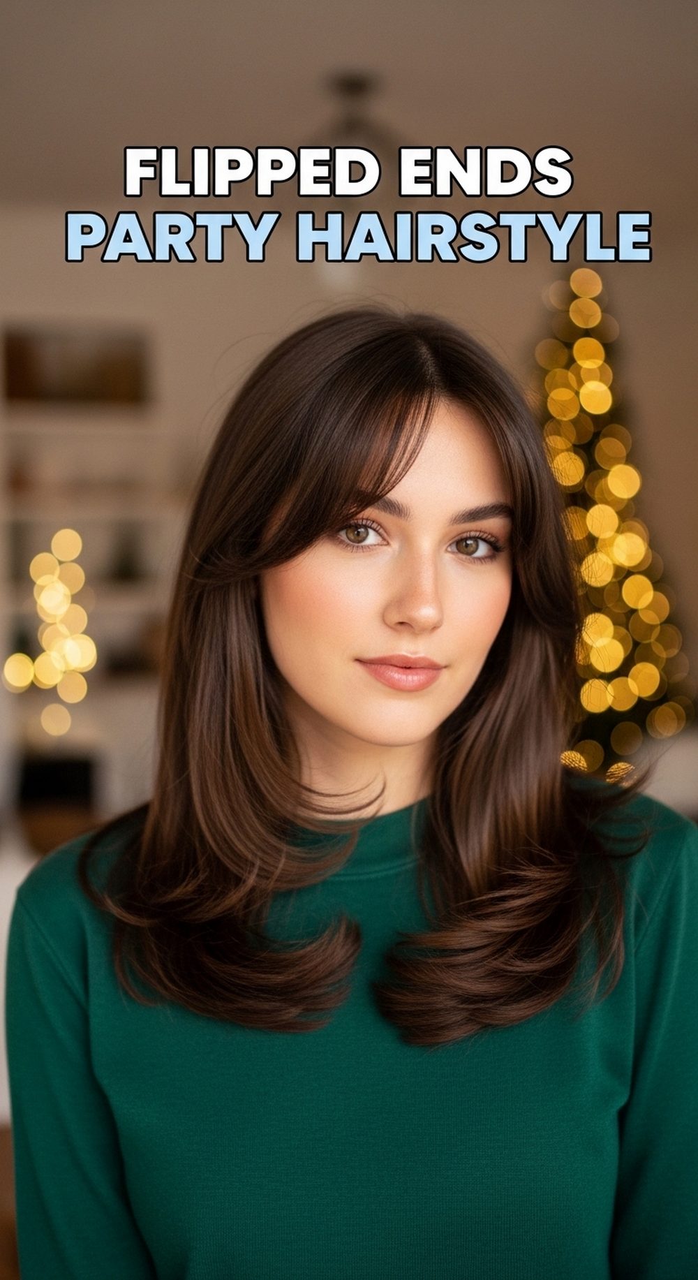 Flipped Ends Party Hairstyle