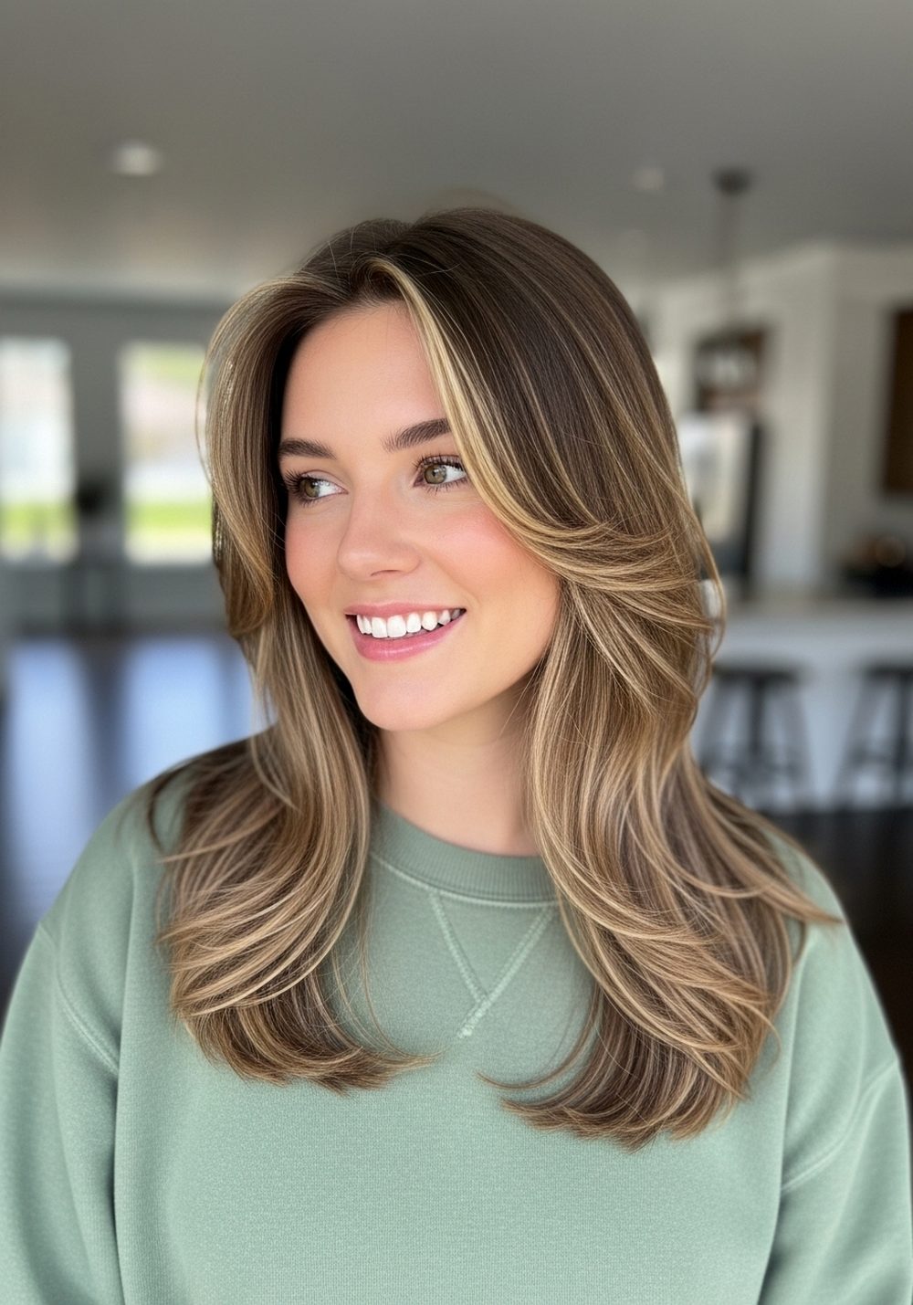 Frosted Ends Shaggy Layer Hairstyle