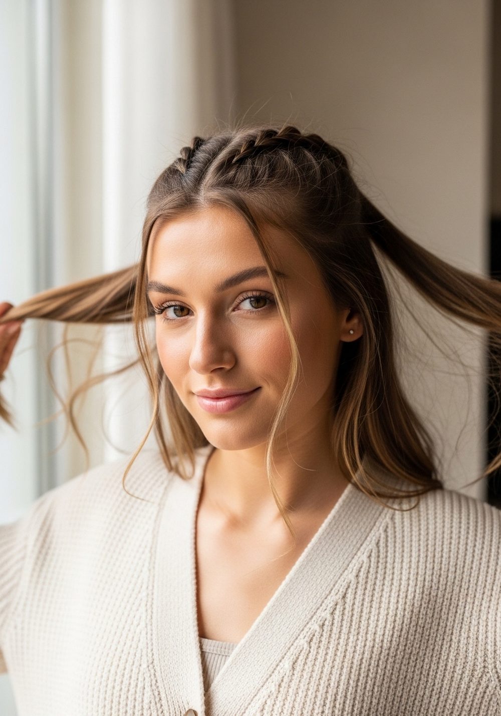 Half Up Sport Braid Hairstyle