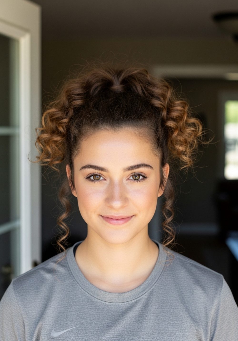 High Curly Ponytail Hairstyle