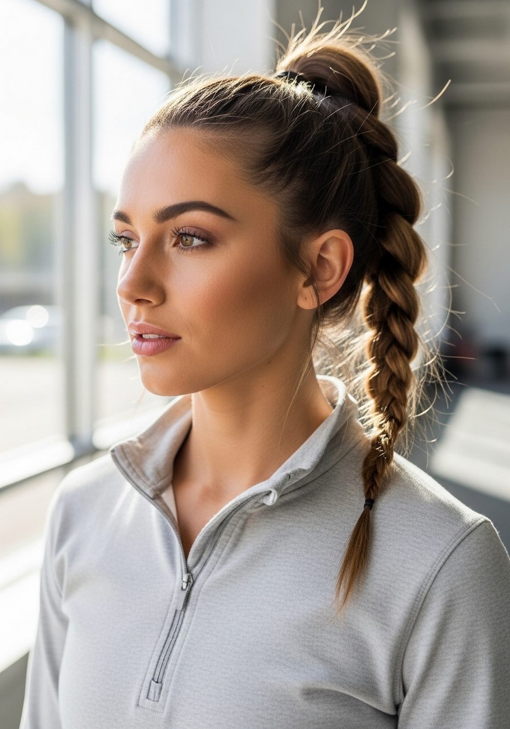 High Ponytail Braid Hairstyle
