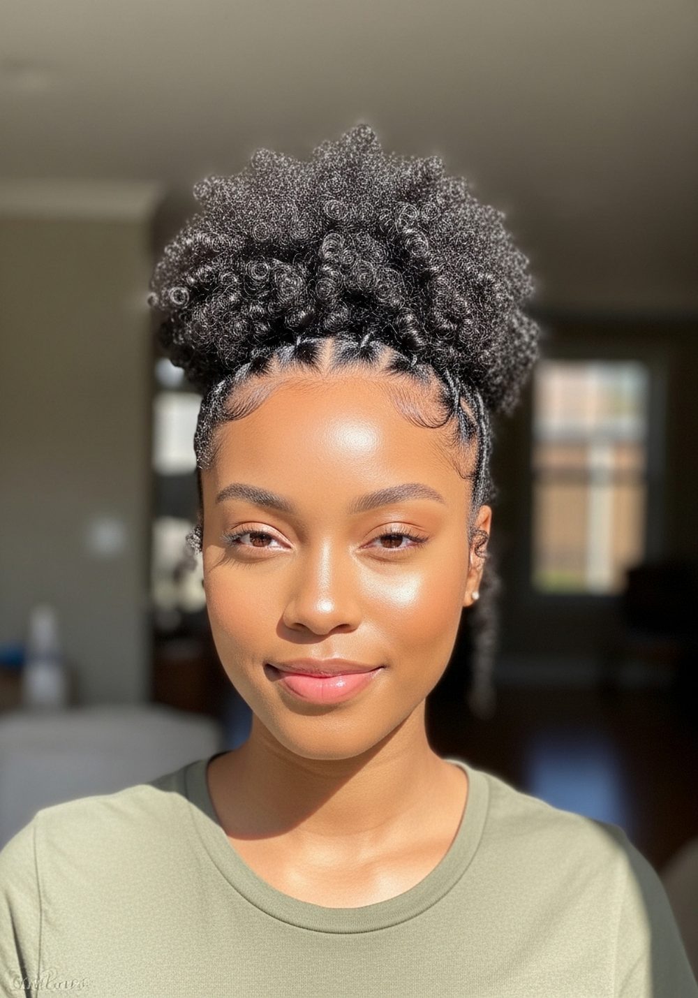 High Puff Updo Hairstyle