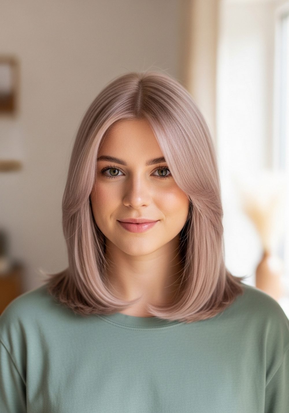Icy Copper Beige Hairstyle