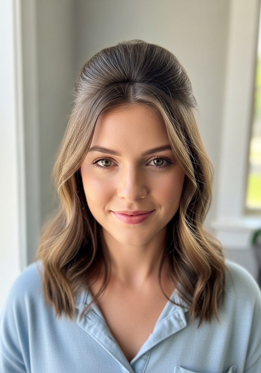 Loose Crown Updo Hairstyle