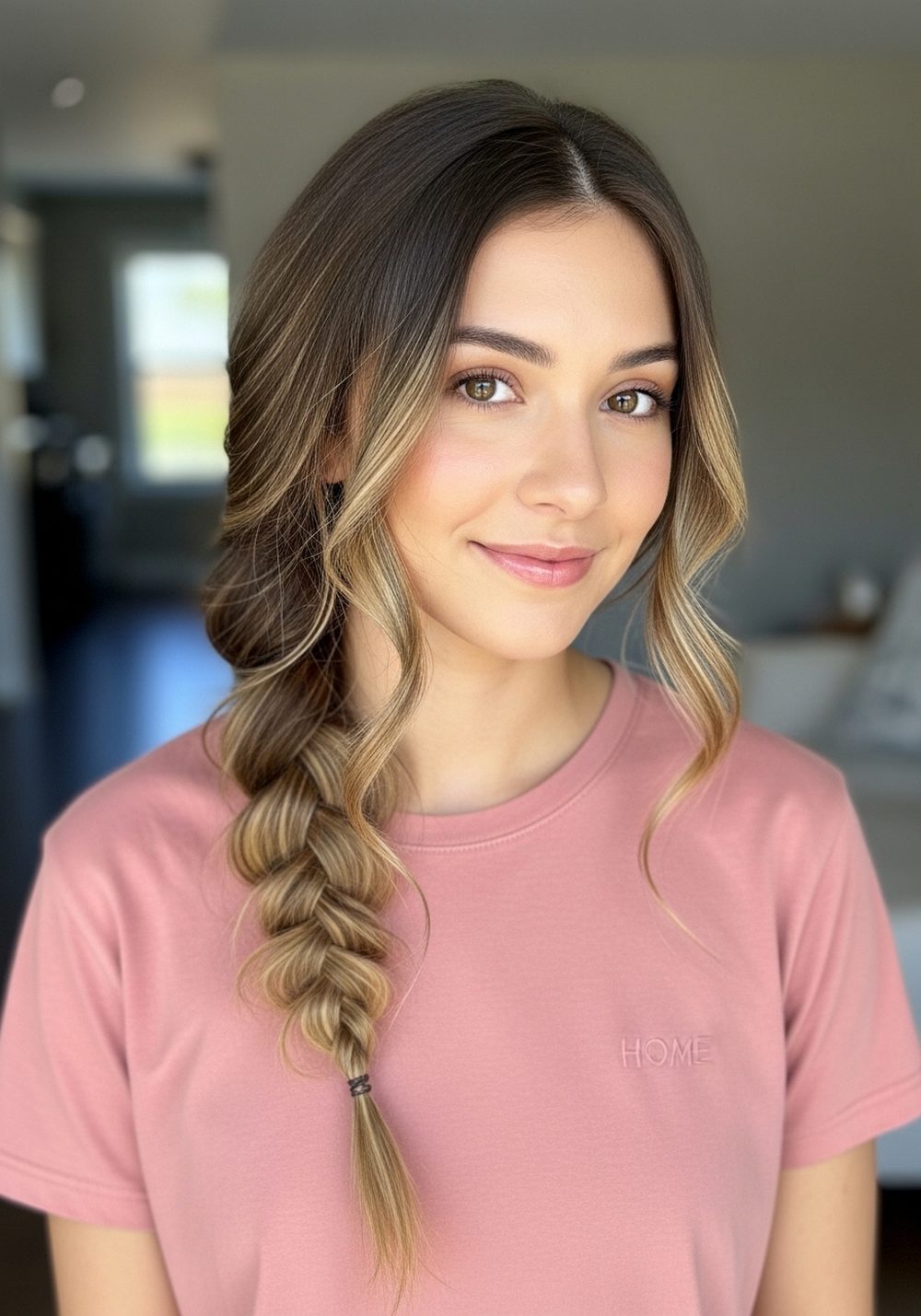 Loose Side Braid Lax Hairstyle