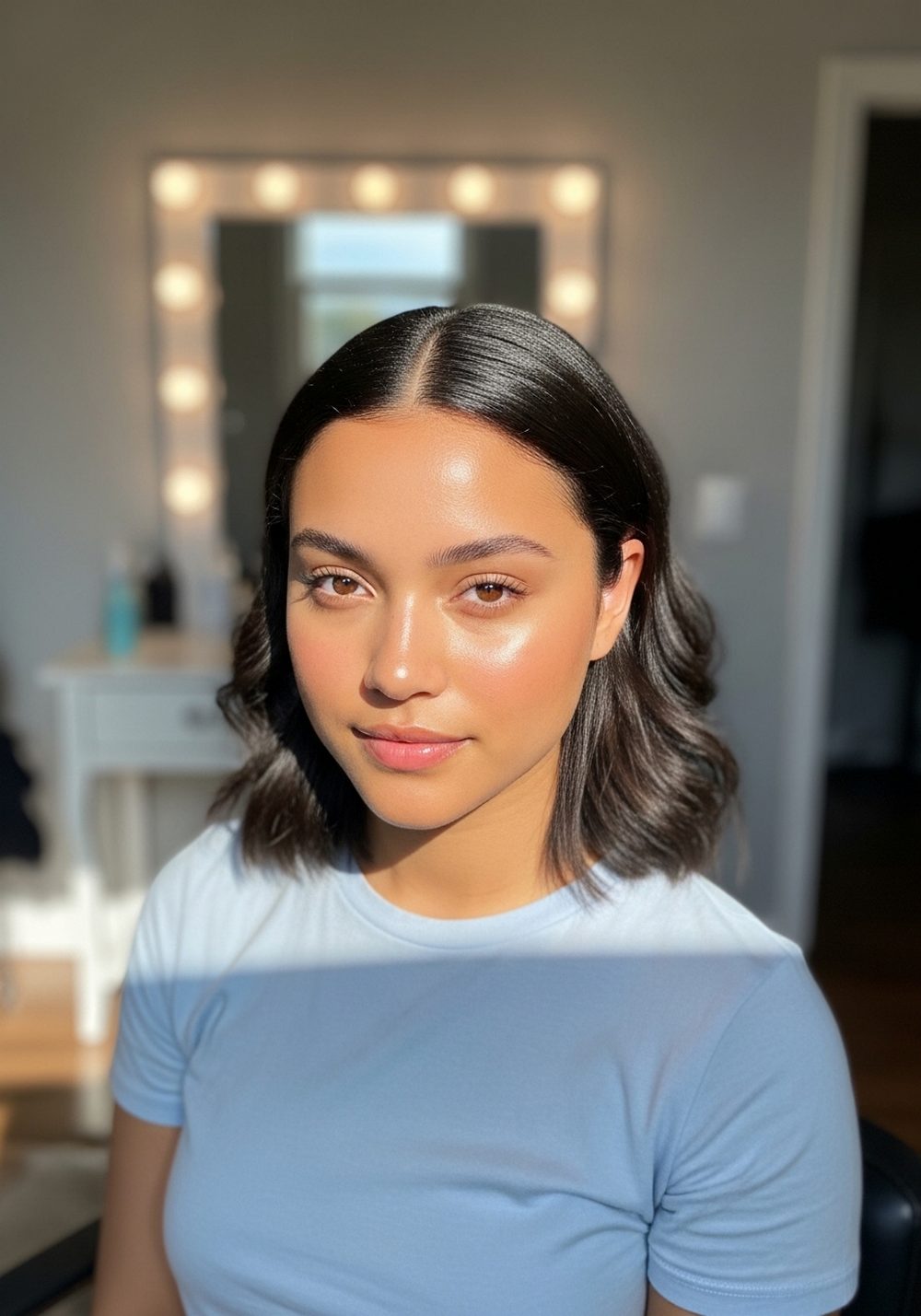 Low Puff Hairstyle
