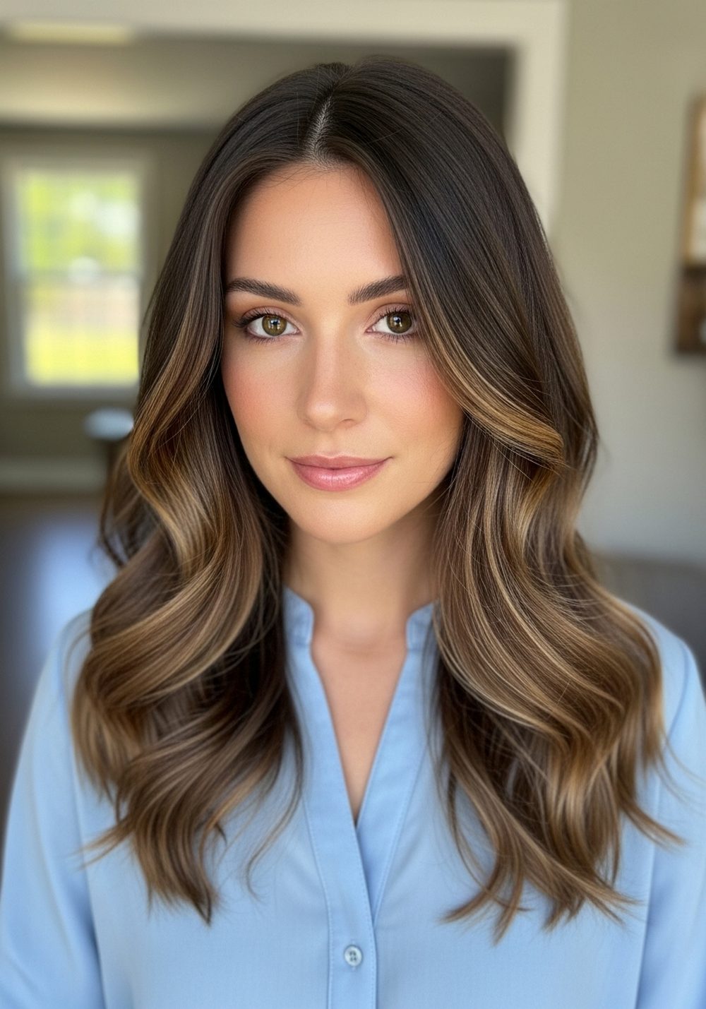 Mocha Melt Brunette Hairstyle