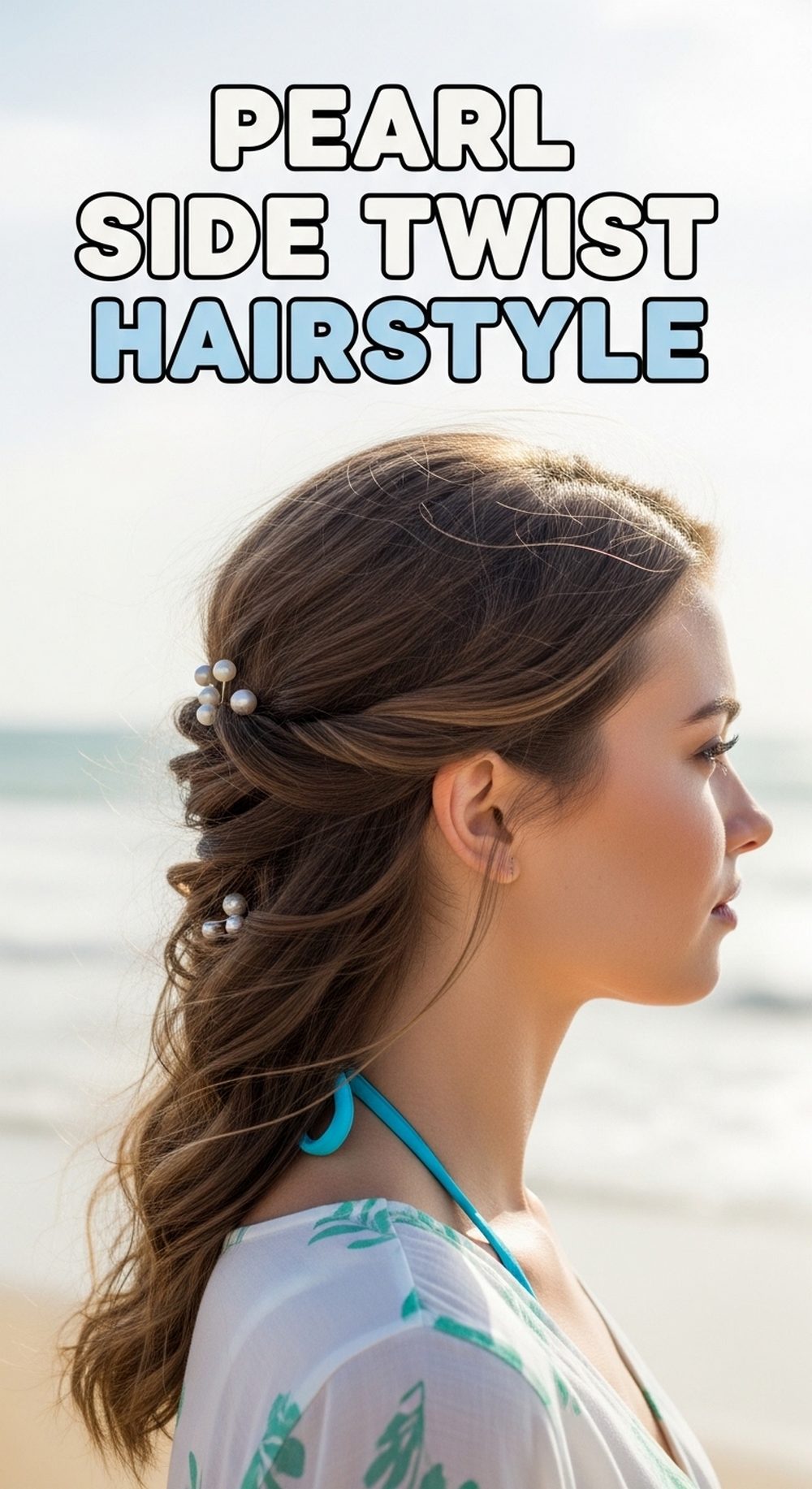 Pearl Side Twist Hairstyle