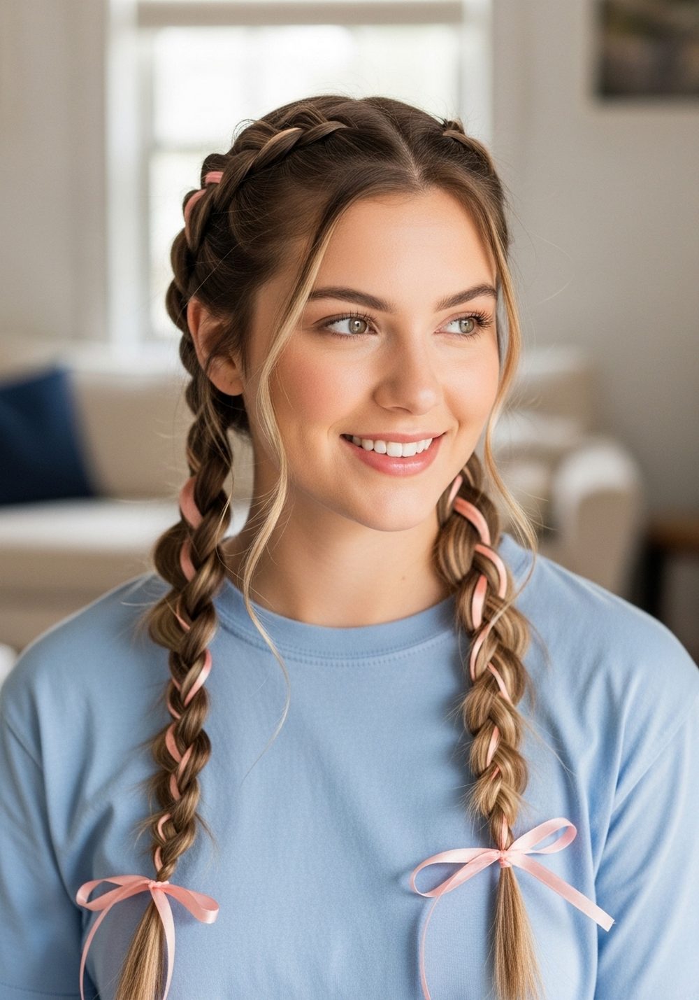 10 Romantic Ribbon Braid Hairstyle Ideas - Daily Hair Flow