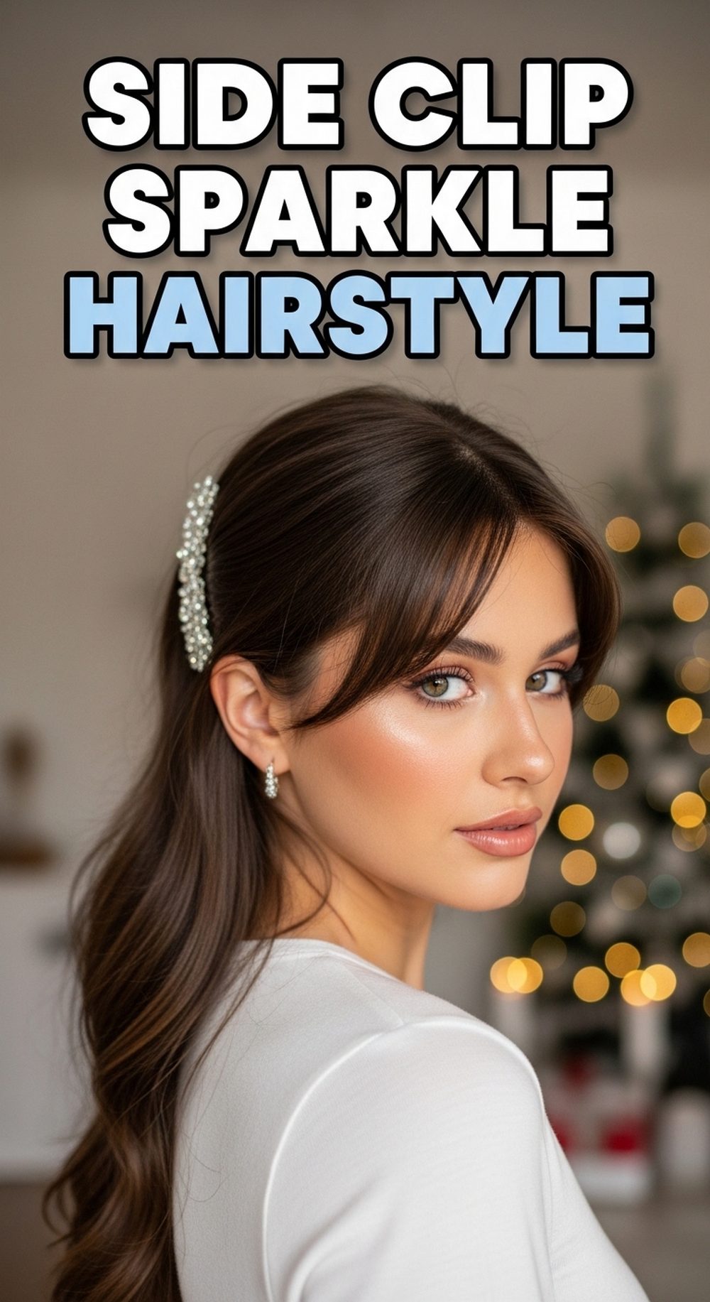 Side Clip Sparkle Hairstyle