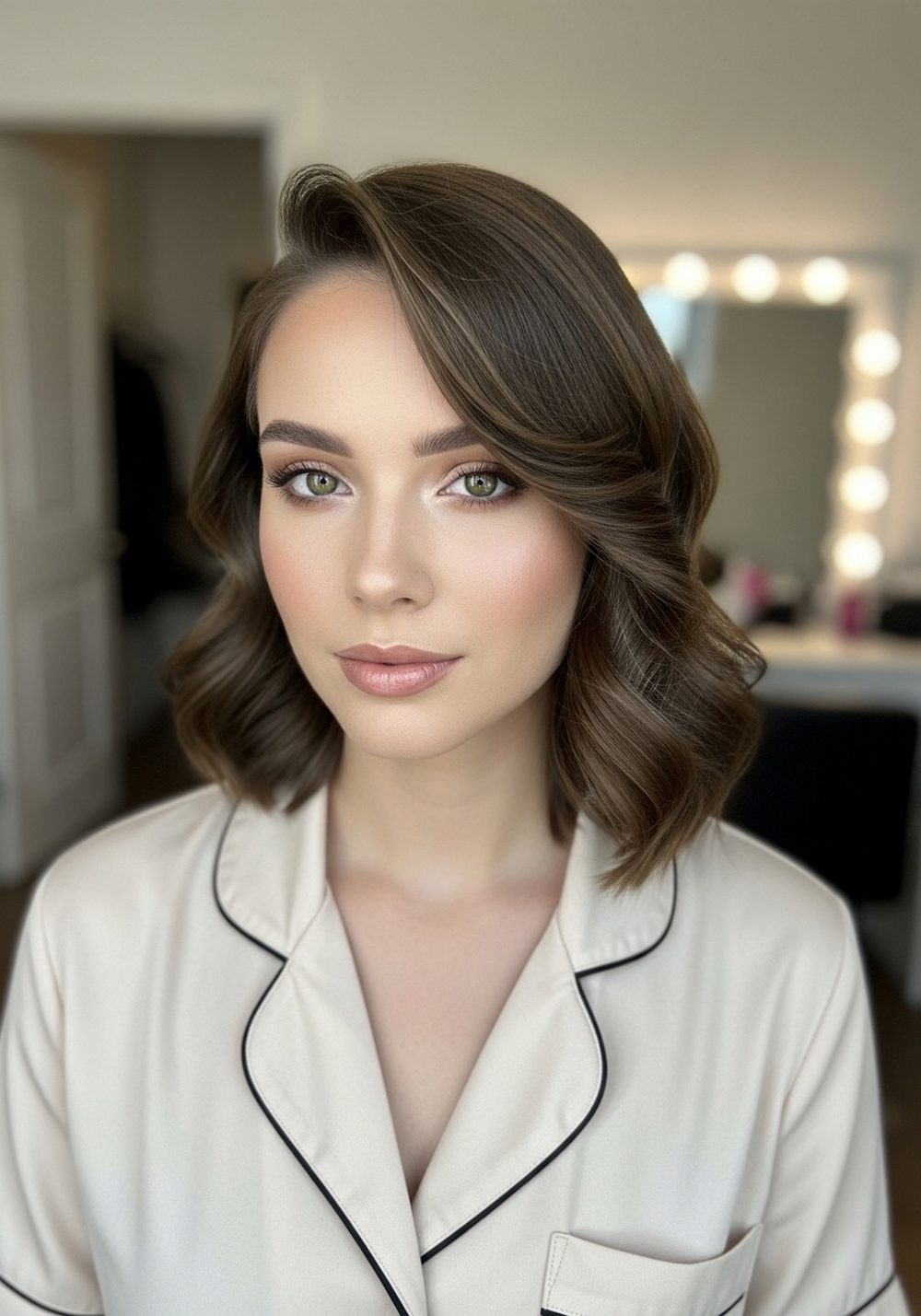 Side Part Mermaid Motion Bob Hairstyle