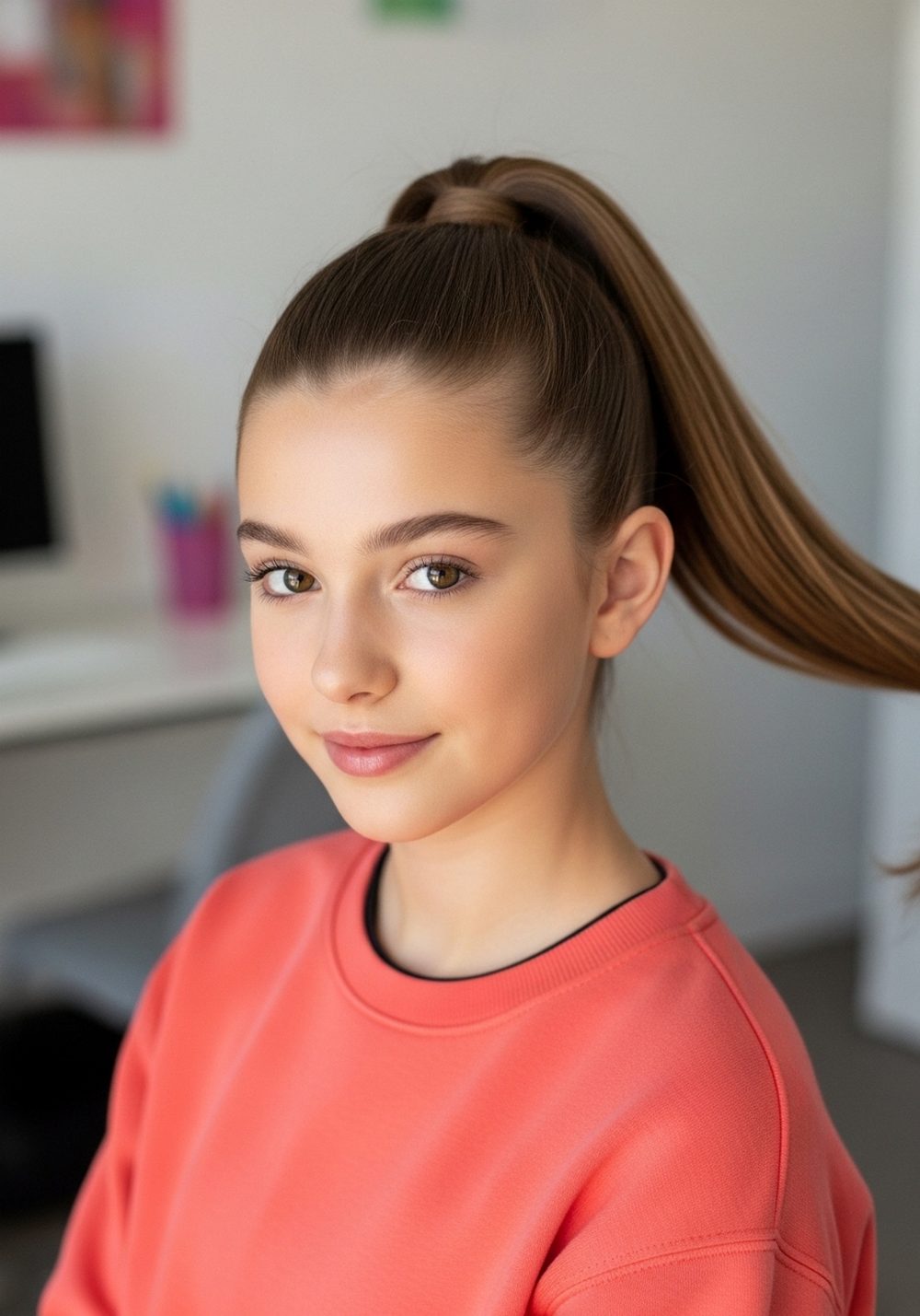 Sleek High Ponytail Hairstyle
