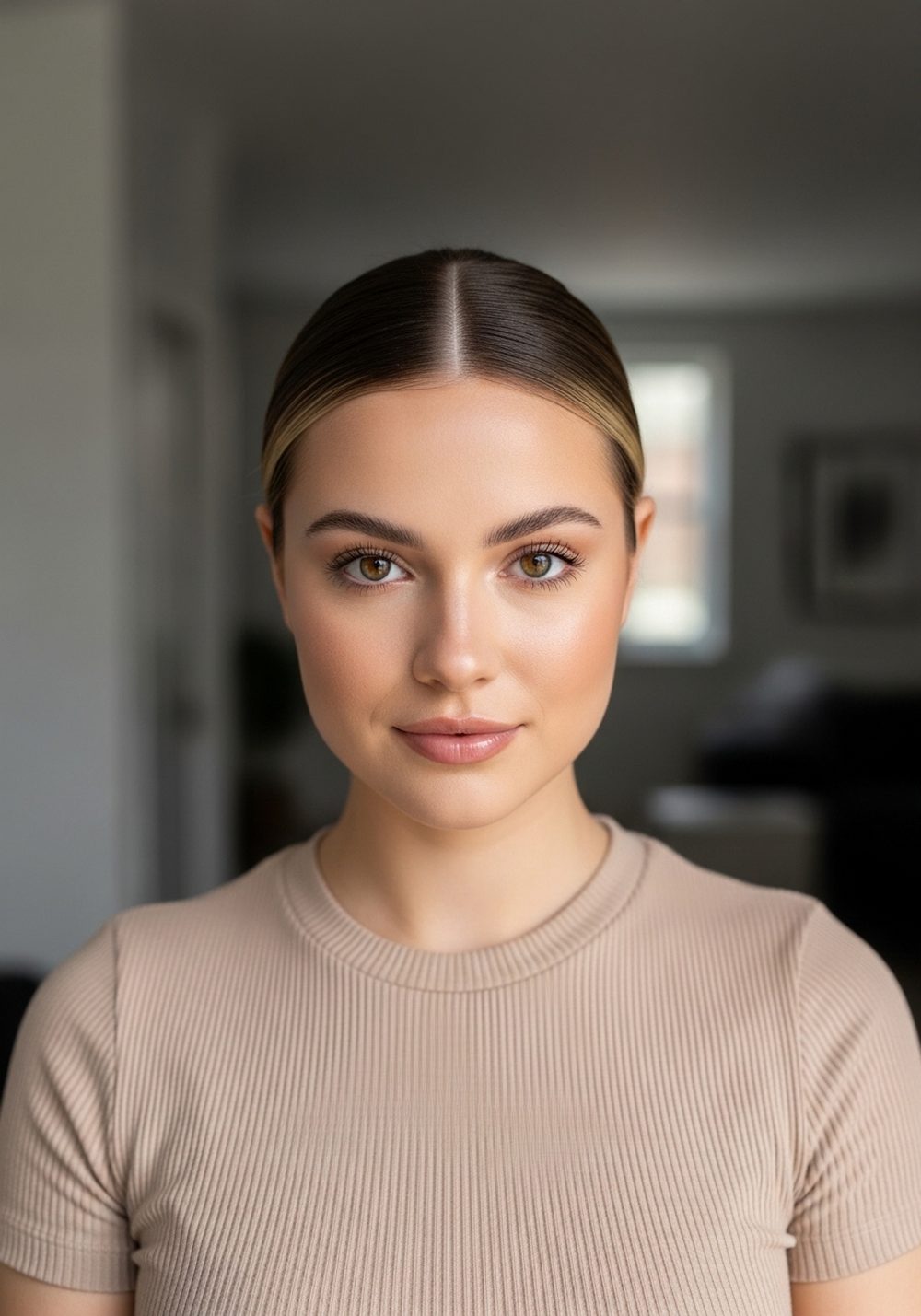 Sleek Low Bun Hairstyle