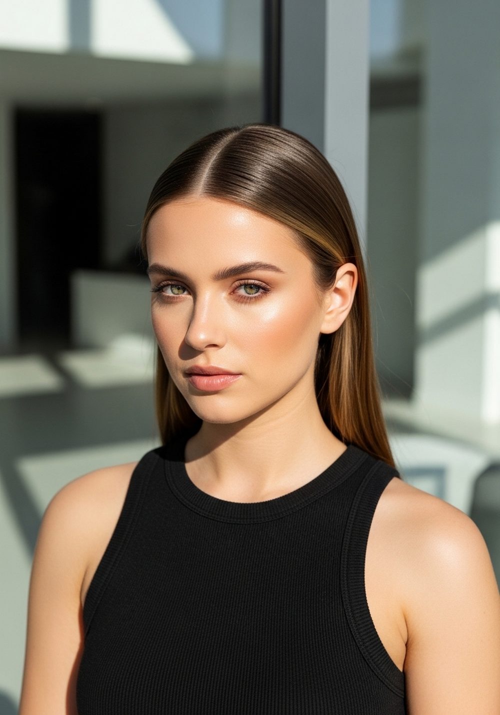 Sleek Poolside Twist Claw Clip Hairstyle
