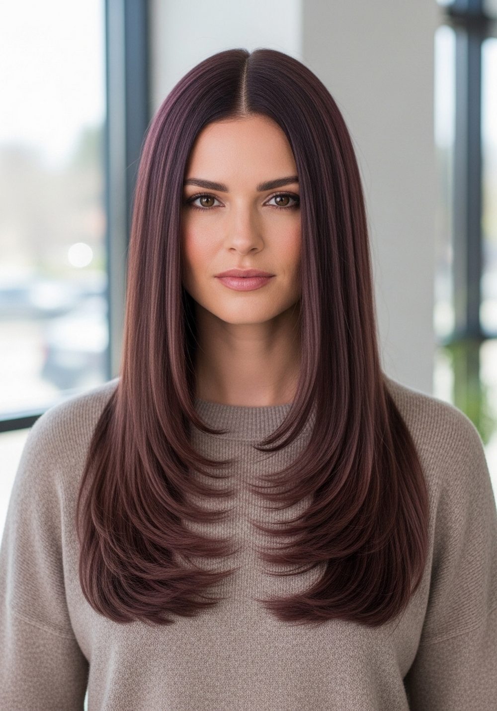 Smoky Cherry Mocha Blend Hairstyle