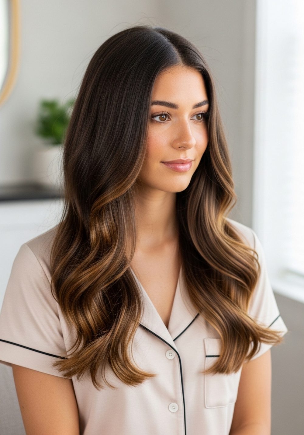 Soft Caramel Melt Hairstyle