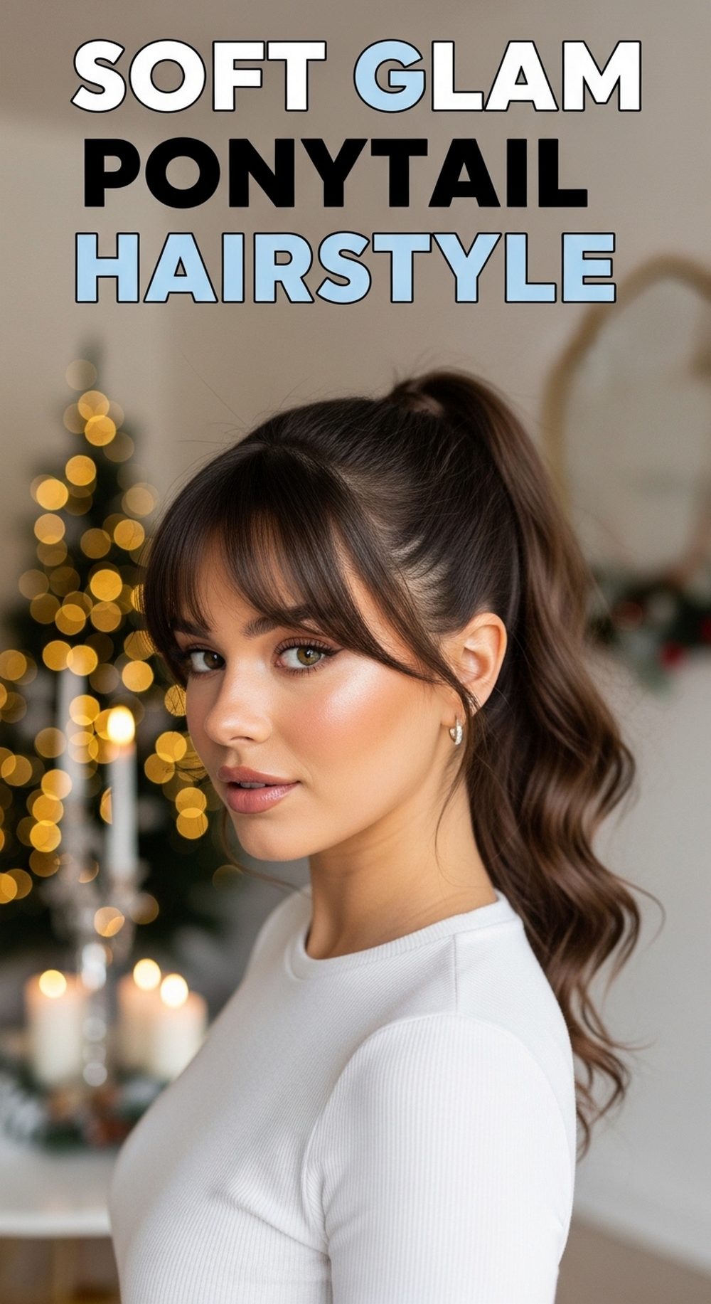 Soft Glam Ponytail Hairstyle